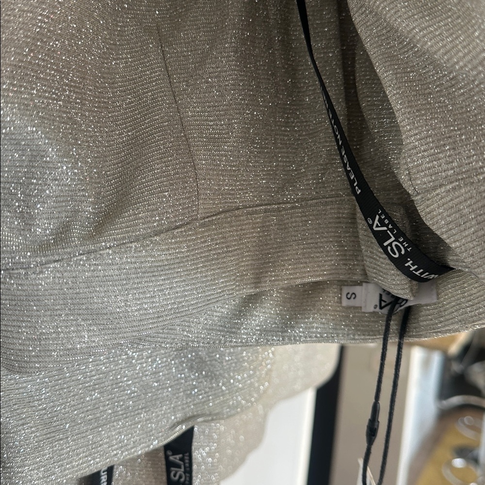 SLA the Label Astrid Glitter Blazer & Trousers Sparkle Oversized Pantsuits - Picture 12 of 12